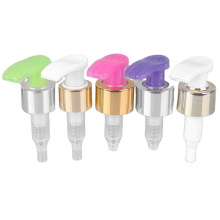 Wholesale Cosmetics 24mm 28mm Aluminium left-right dispenser Pump Cream Lotion Pump Sprayer